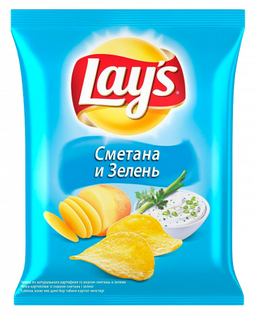 Лейз чипсы Сметана-Зелень 140г (19)